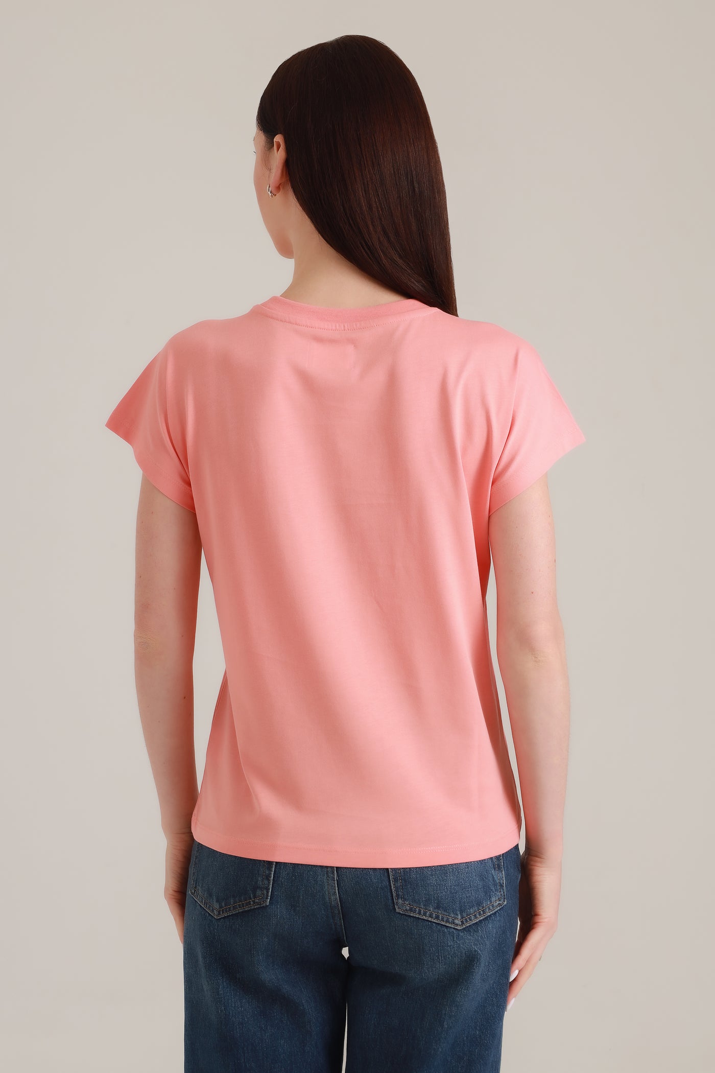 T-Shirt Women Short Sleeves Bike Burnt Coral