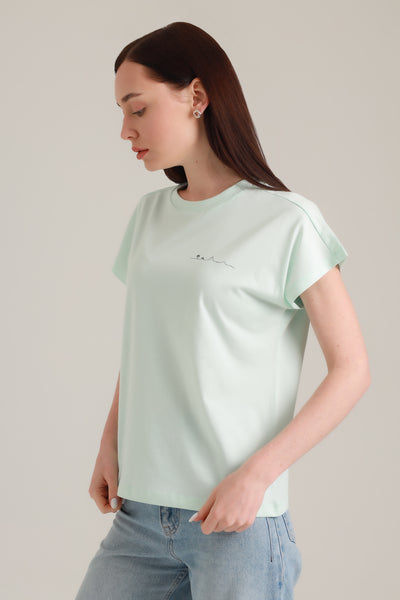 T-Shirt Women Short Sleeves Insel Skylight