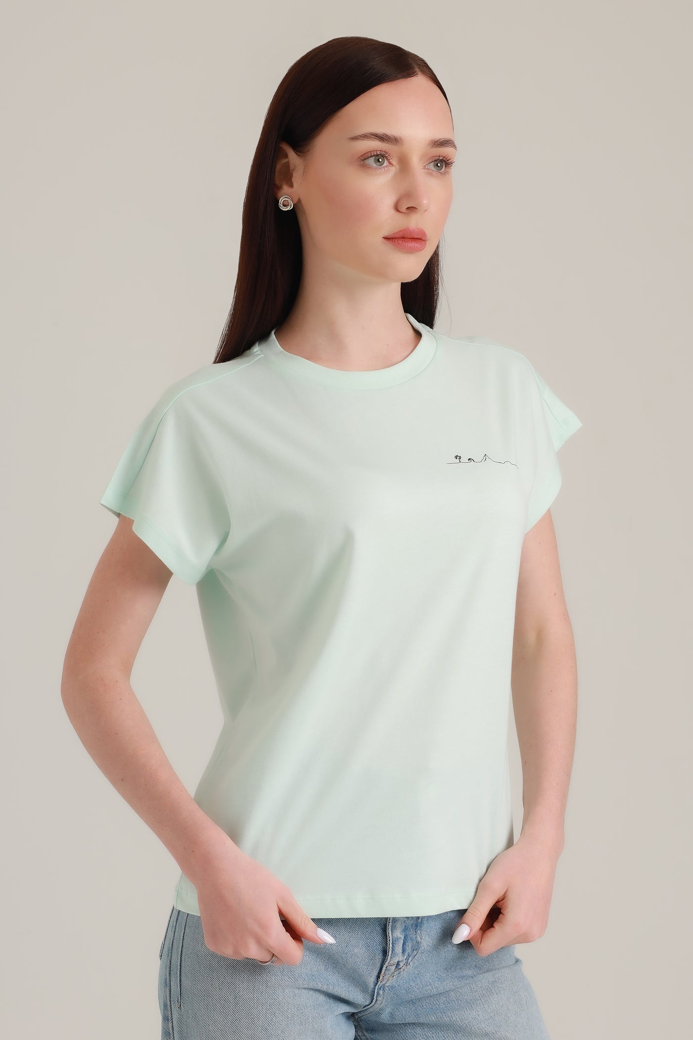 T-Shirt Women Short Sleeves Insel Skylight