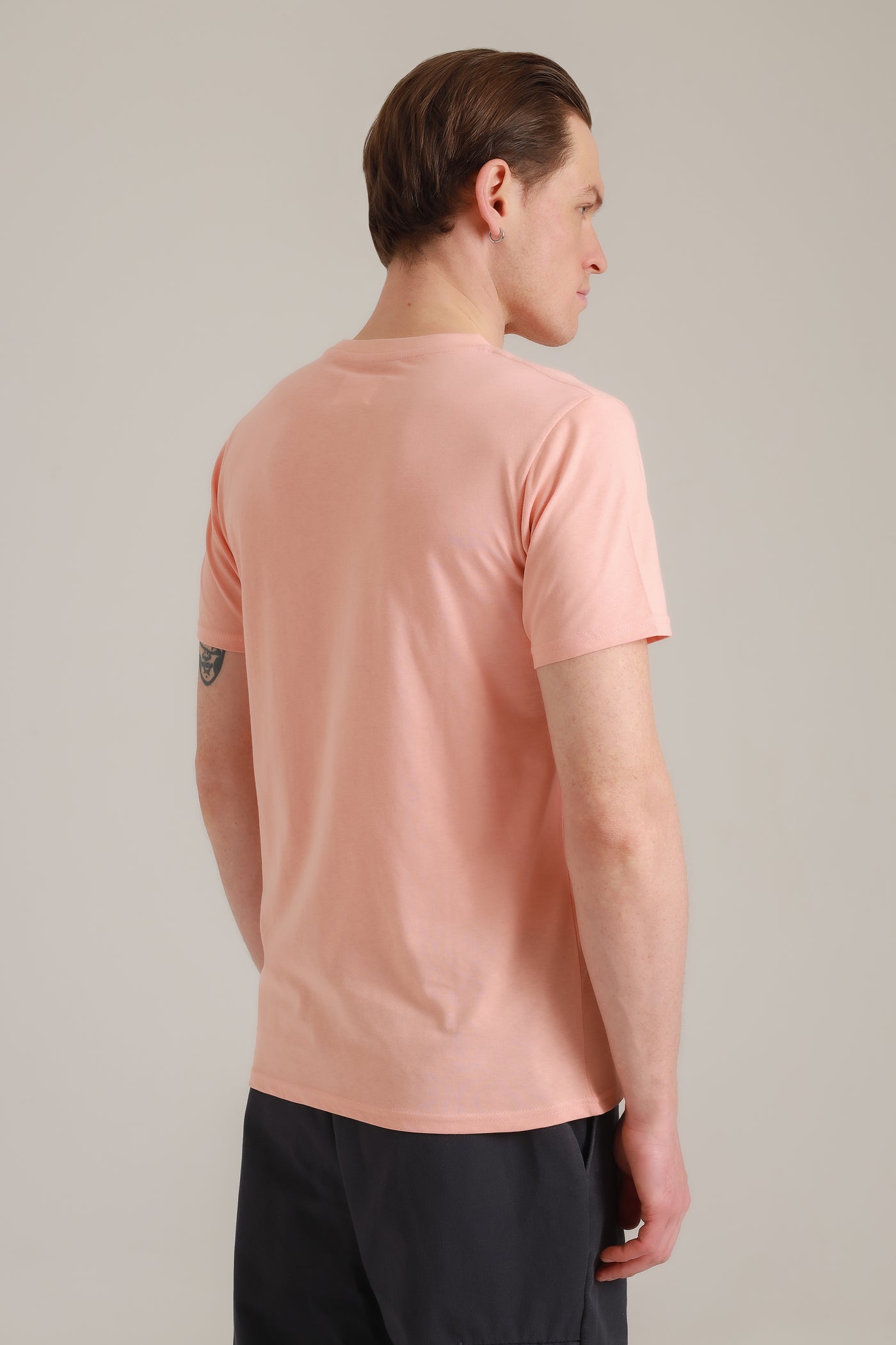 T-Shirt Men Cat Band Coral Cloud