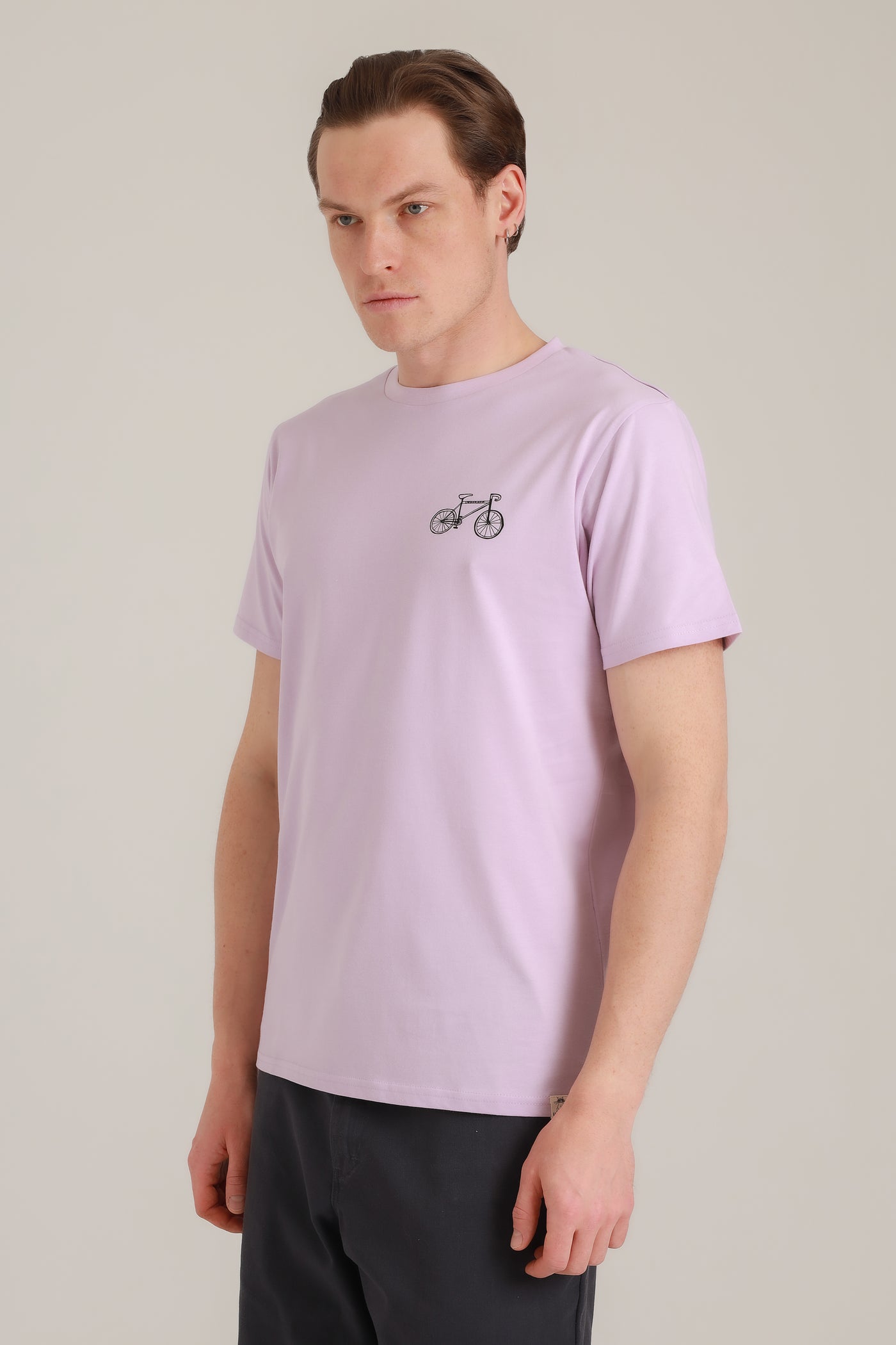 T-Shirt Men Bike Lavender