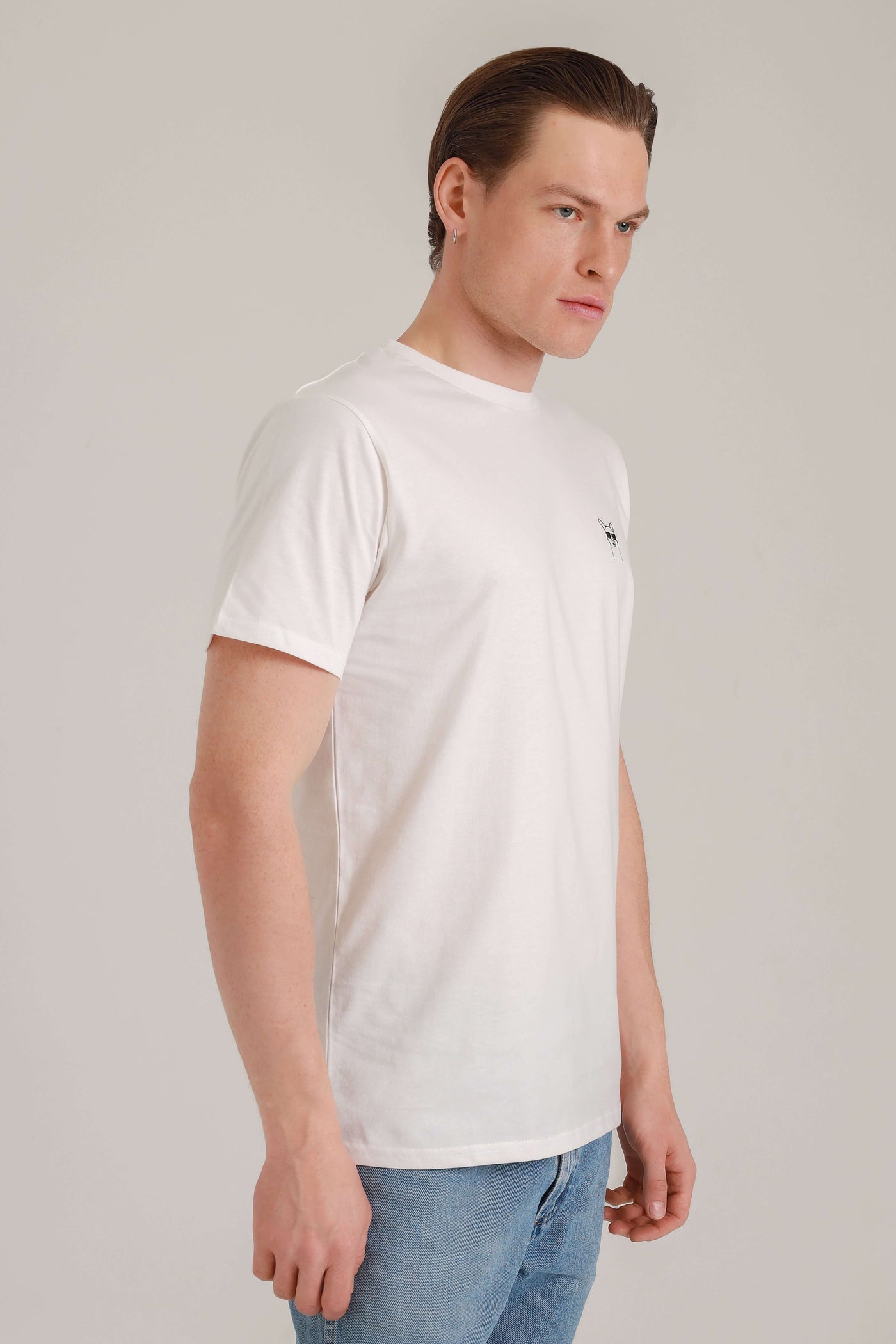 T-Shirt Men Cool Paka White