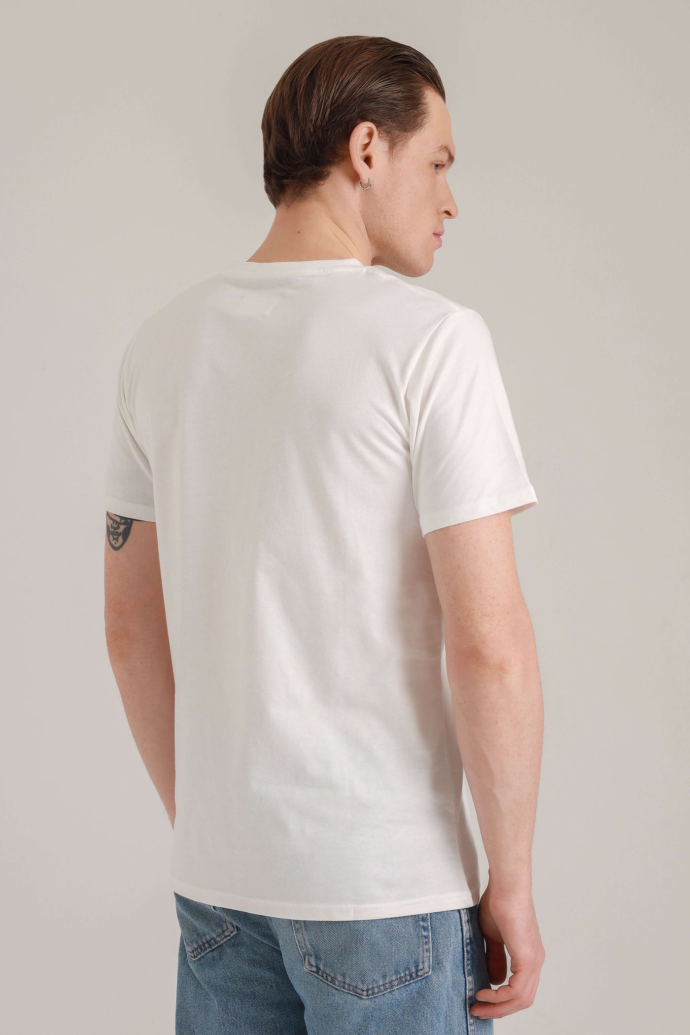 T-Shirt Men Cool Paka White