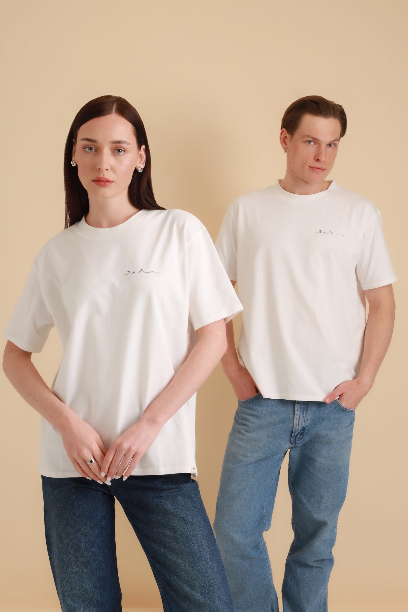 Unisex Oversized T-Shirt Insel White Alyssum