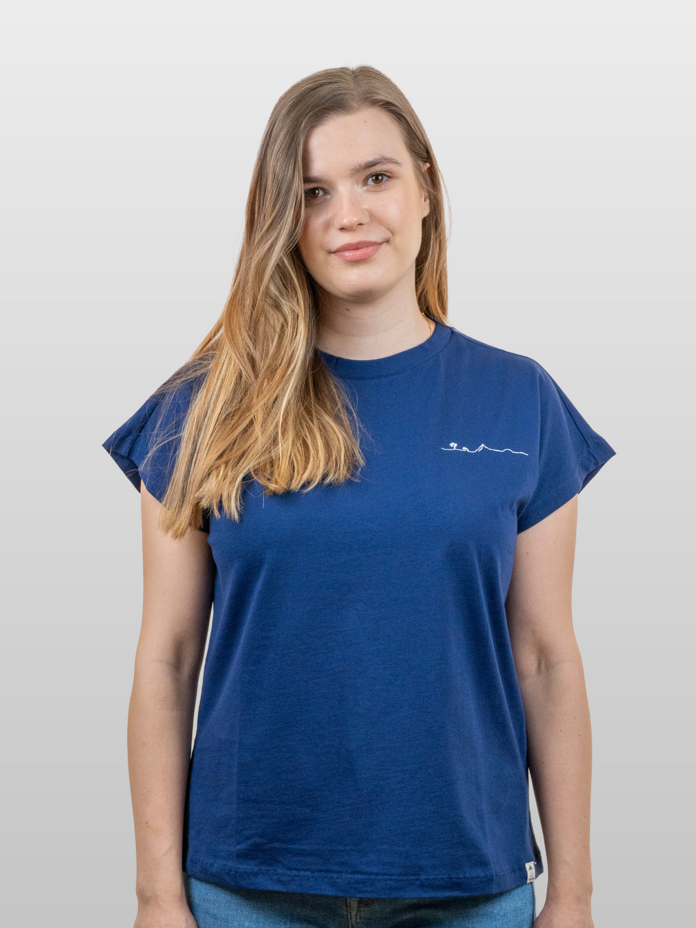 Women T-Shirt Short Sleeves Island Ocean Cavern