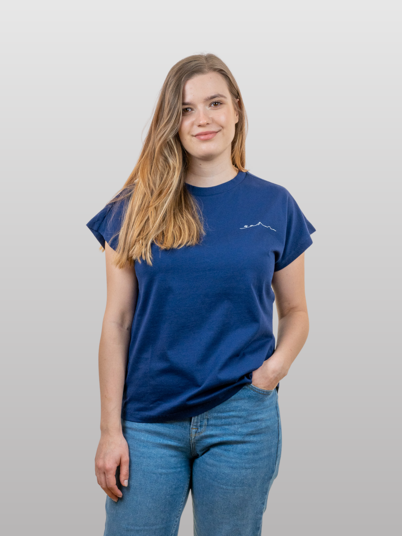 Women T-Shirt Short Sleeves Island Ocean Cavern
