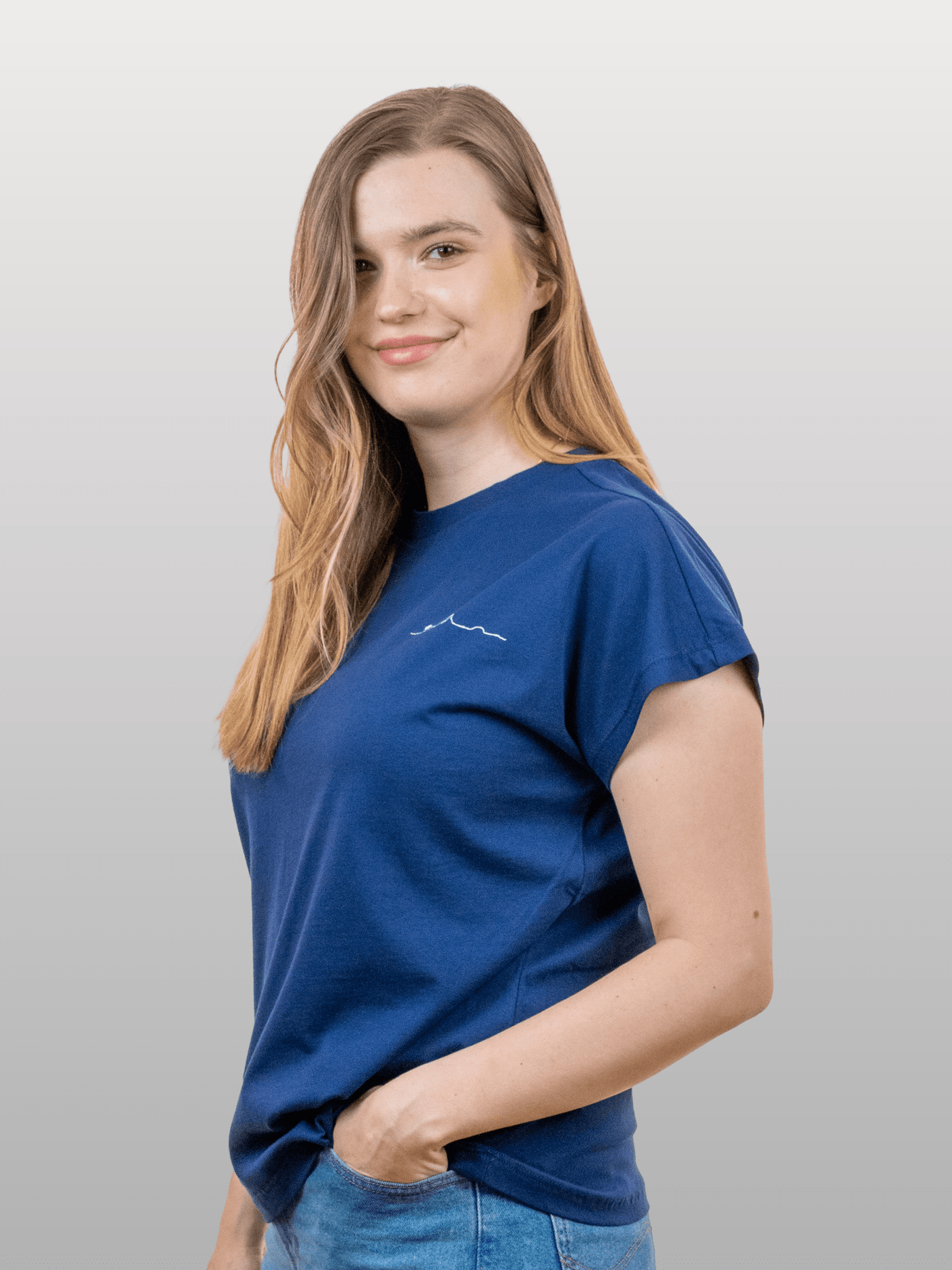 Women T-Shirt Short Sleeves Island Ocean Cavern