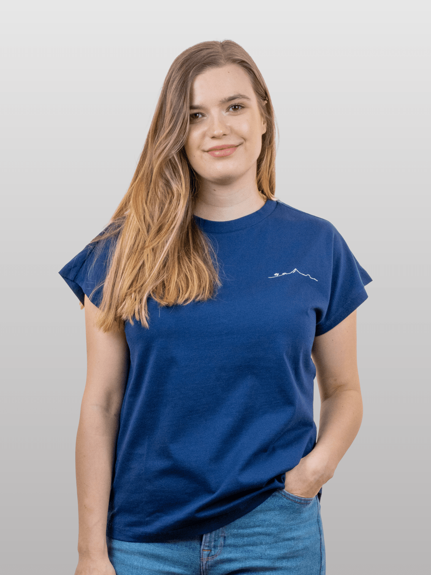 Women T-Shirt Short Sleeves Island Ocean Cavern